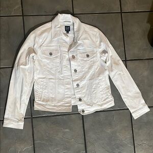 GAP Women's  White Jean Jacket